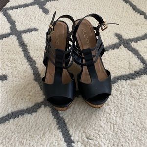 Aldo Cork platform wedges